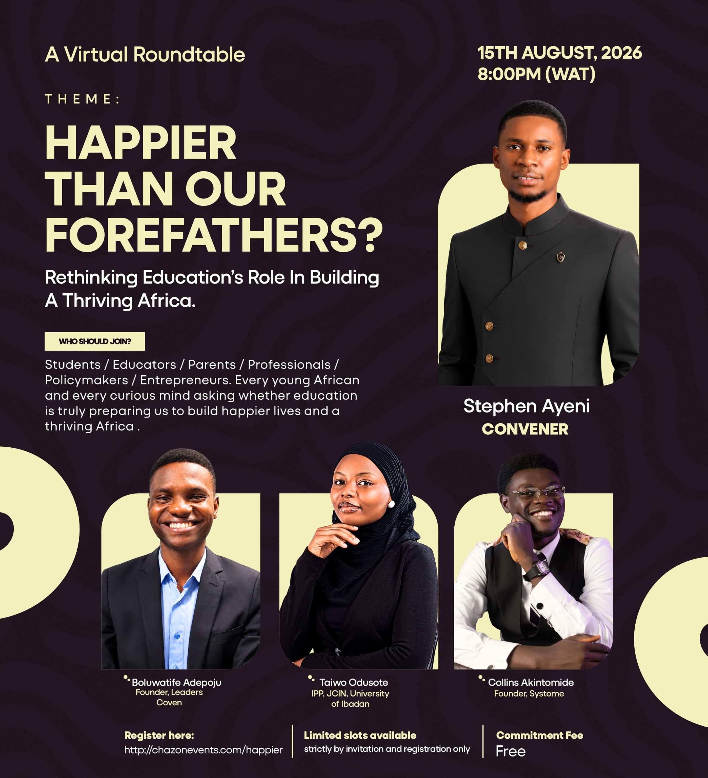 Happier Than Our Forefathers?